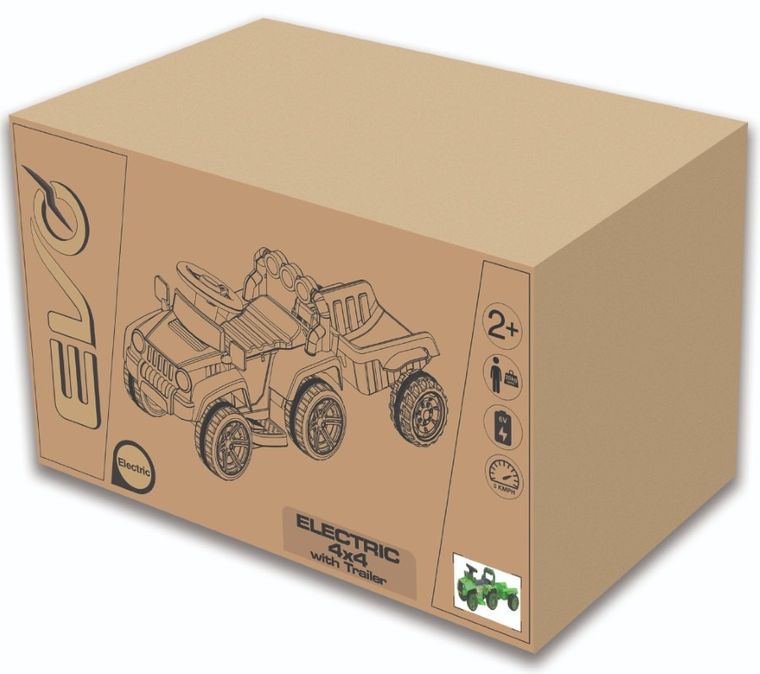 EVO, auto terenowe z odczepianą przyczepą, pojazd na akumulator