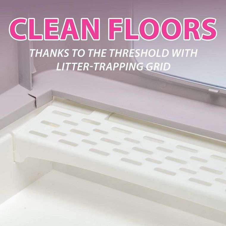 Ferplast, Sahara, kuweta dla kota, szaro-różowa