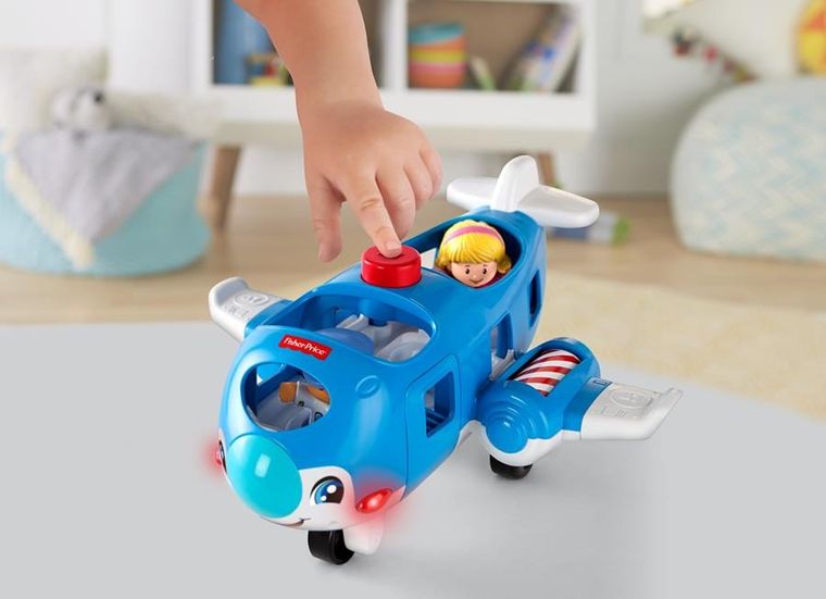 Fisher-Price, Little People, Samolot Małego Odkrywcy, zabawka z figurkami