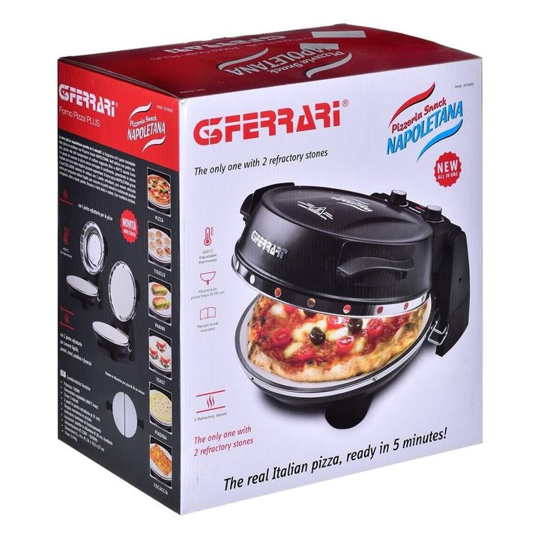 G3ferrari, piec do pizzy, evo black, 2 kamienie, G1003210 Plus