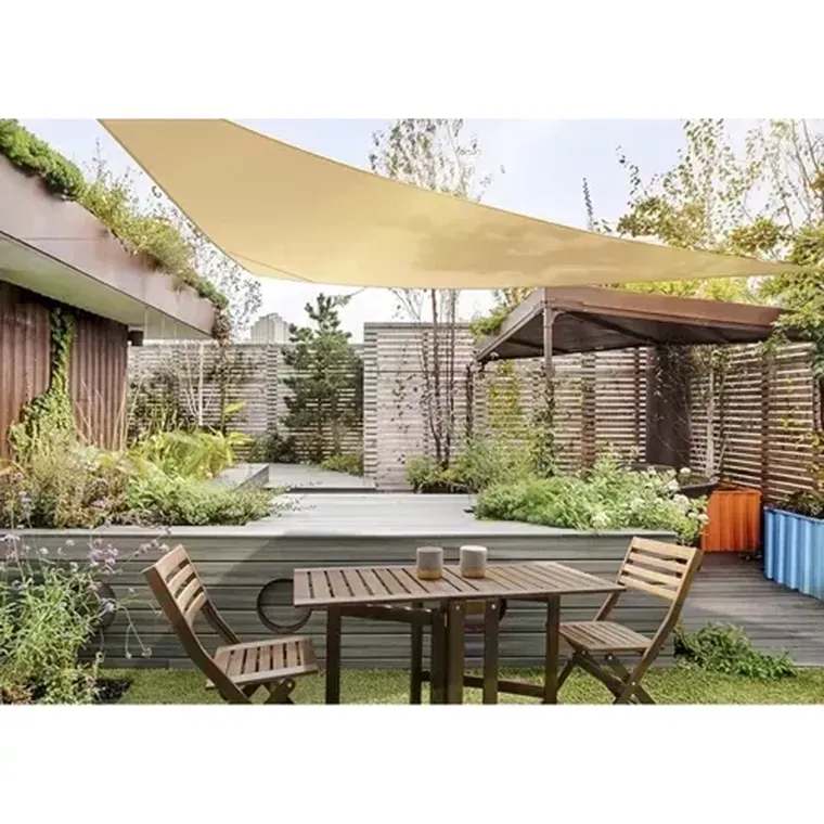 Gardlov, żagiel przeciwsłoneczny, beżowy, 3-3-3 m