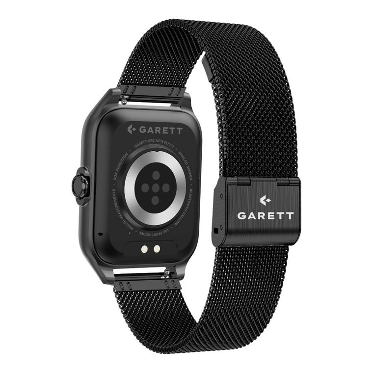 Garett, GRC, Activity 2, smartwatch, czarny matowy