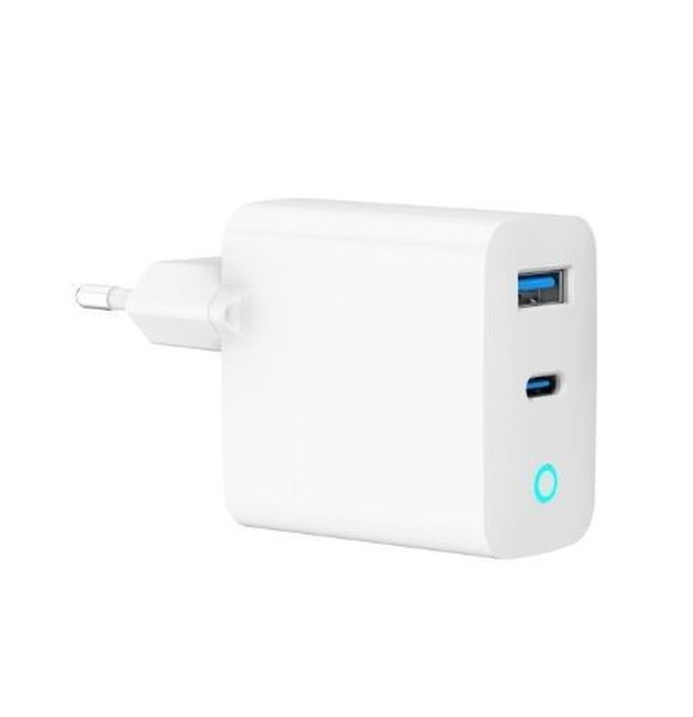 Gembird, ładowarka sieciowa GAN, biała