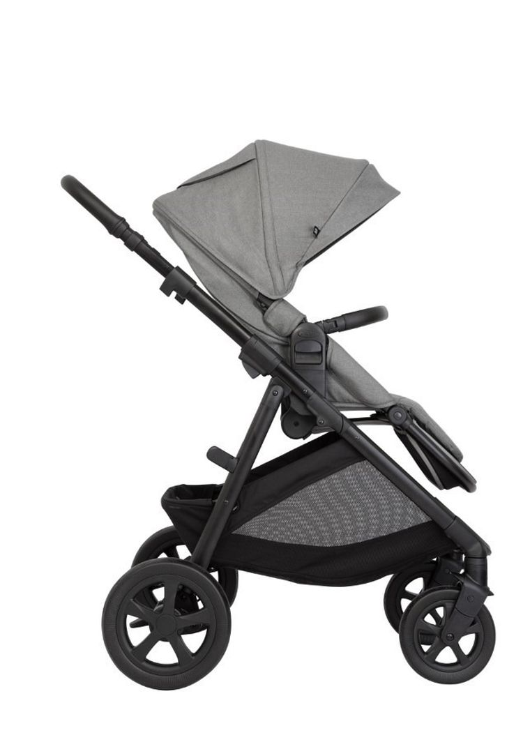 Graco, Near2Me DLX, wózek spacerowy z gondolą i fotelikiem, Ash