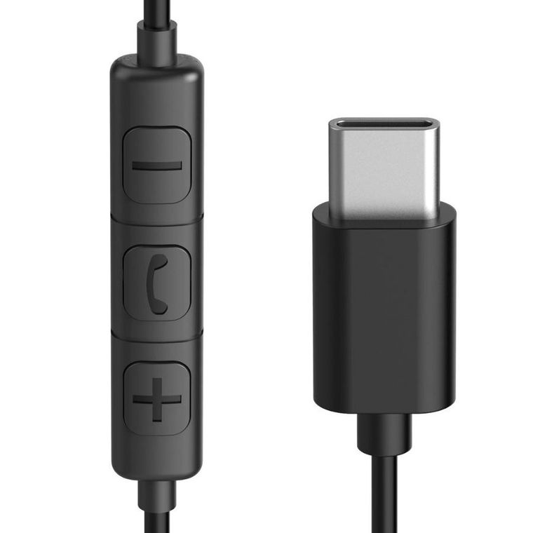 Hama, Fun C, słuchawki przewodowe, nauszne, z mikrofonem, USB‑C, czarne