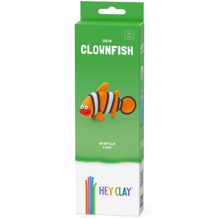 Hey Clay, Lody, masa plastyczna, 15 szt. + królik i błazenek GRATIS, zestaw promocyjny