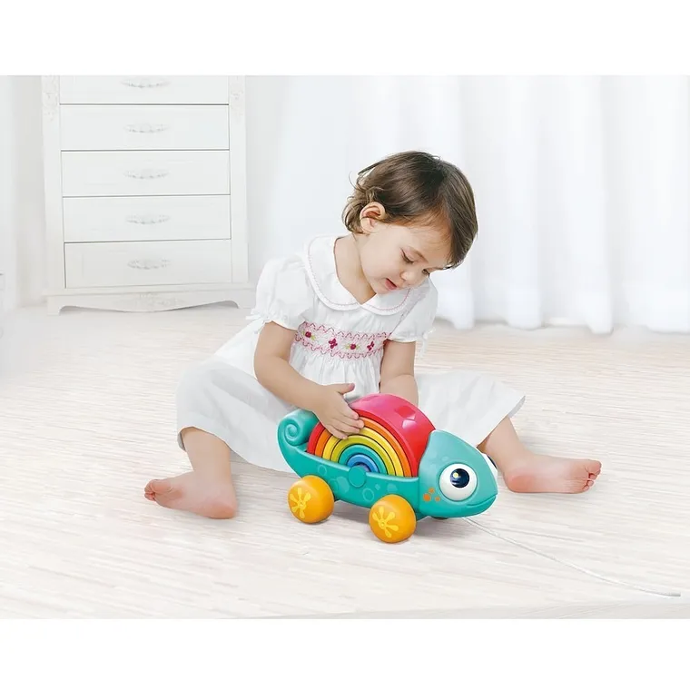 Hola, Tęczowy kameleon, zabawka niemowlęca