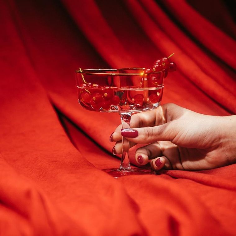 Homla, Amar, kieliszek gładki, na margaritę, w kształcie serca, 180 ml