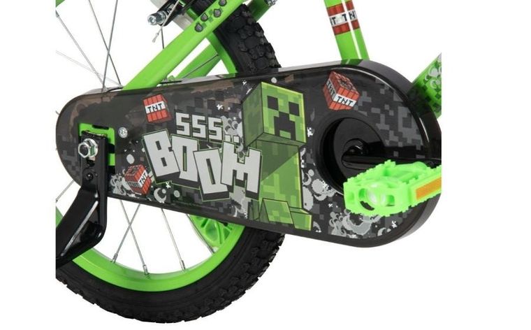 Huffy, Minecraft, rower, 16", zielony