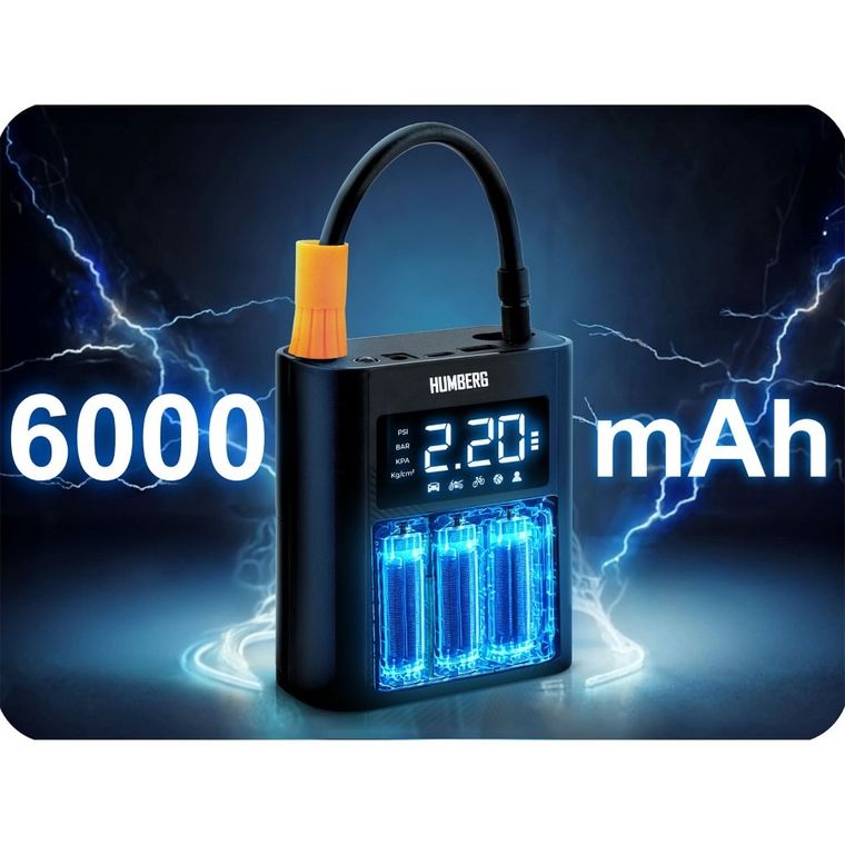 Humberg, kompresor elektryczny, bezprzewodowy