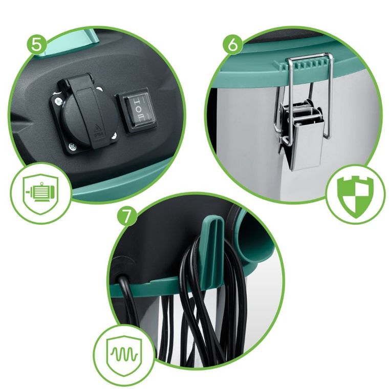 Humberg, odkurzacz przemysłowy, 30 L, 1600W, HM-402