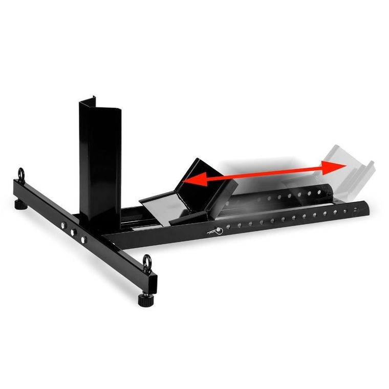 Humberg, stojak motocyklowy na przednie koło, czarny