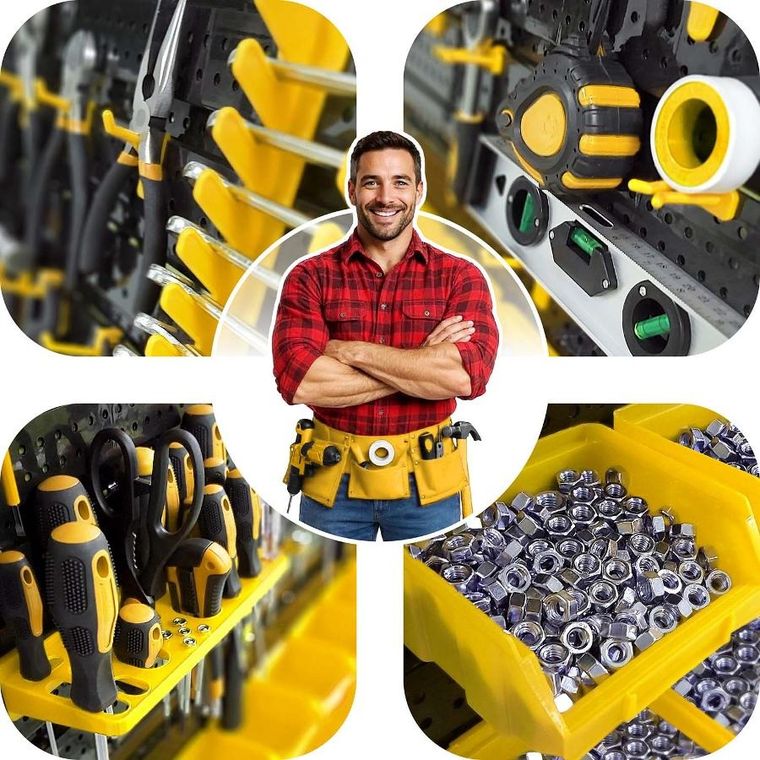 Humberg, tablica narzędziowa, warsztatowa, 128-76 cm, HM-580