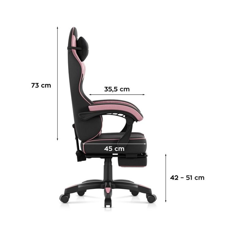 Huzaro, Force 3.7 Pink, fotel gamingowy