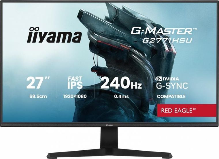 Iiyama, monitor, 27", G2771HSU-B1 0.4ms,Fast IPS, 1xUSB 3.2, 1xUSB C, 240Hz, DP, 2xHDMI, Adaptive G-SYNC - 1920-1080
