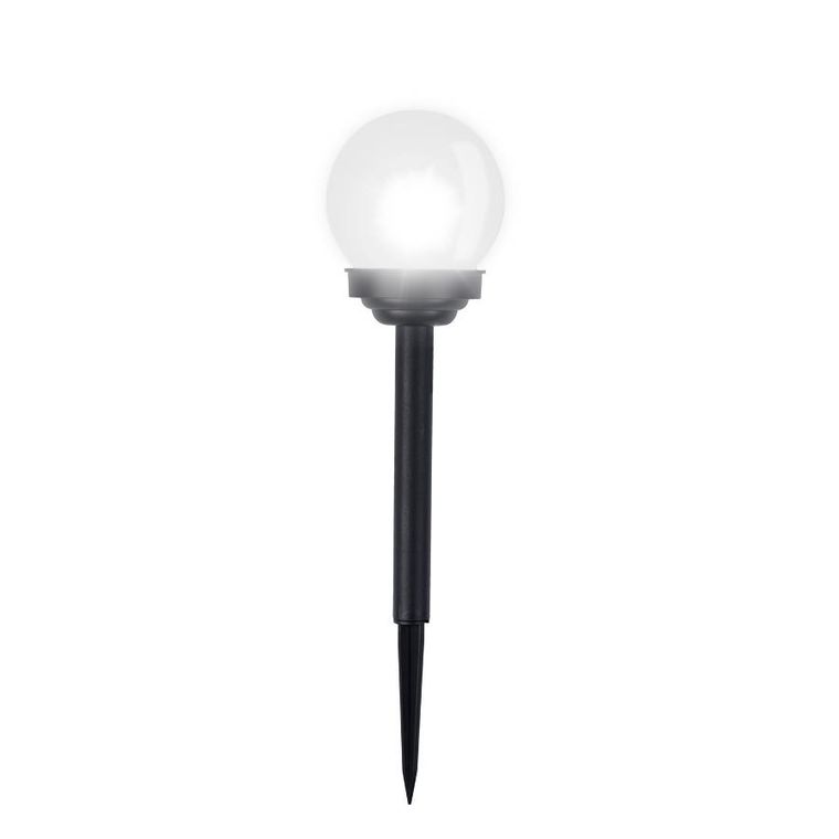 Ilumen, lampka solarna, biała, kula, 4 szt.