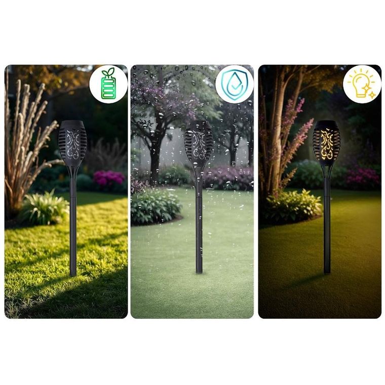 Ilumen, lampka solarna, pochodnia, 2 szt.