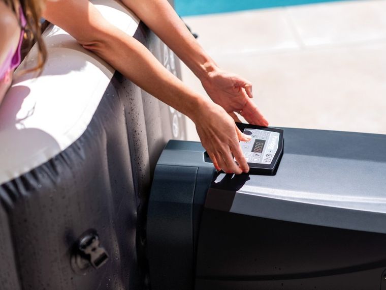 Intex, dmuchane SPA jacuzzi z hydromasażem, 4 os., akcesoria, 180-71 cm