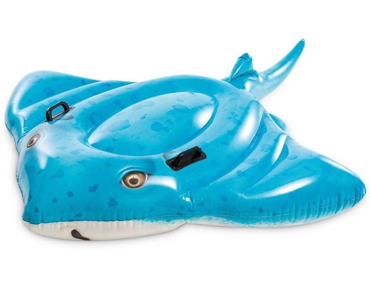 INTEX, dmuchany materac, płaszczka, 185-145 cm