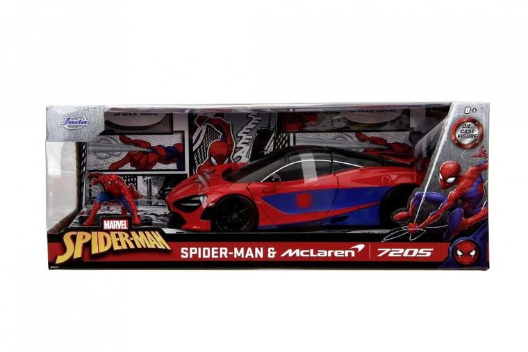 Jada Toys, Spider-Man McLaren, model pojazdu z figurką, 1:24