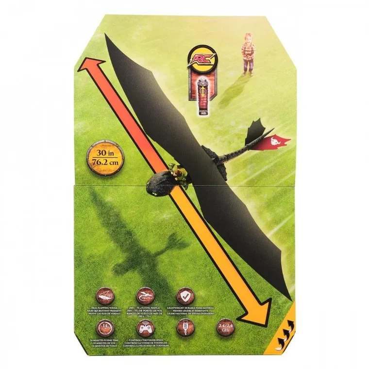 Jak wytresować smoka, Latający Szczerbatek, figurka smoka zdalnie sterowana