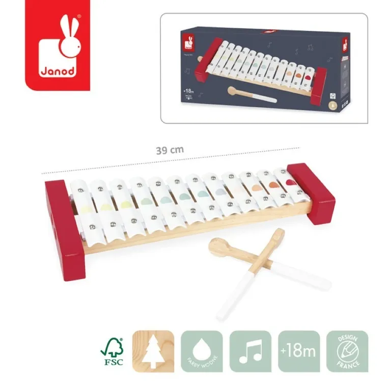 Janod, Confetti, cymbałki metalowe