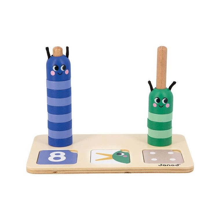 Janod, Liczenie i porównywanie liczb, drewniana układanka matematyczna