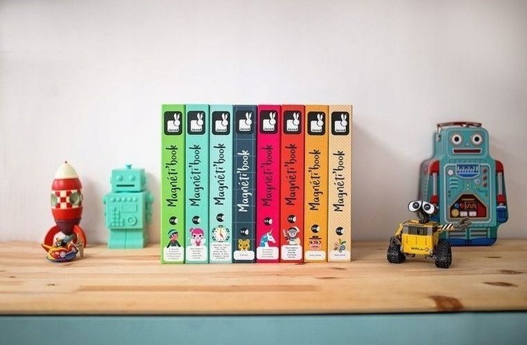 Janod, Magneti’book, Śmieszne buzie, Chłopiec, magnetyczna układanka