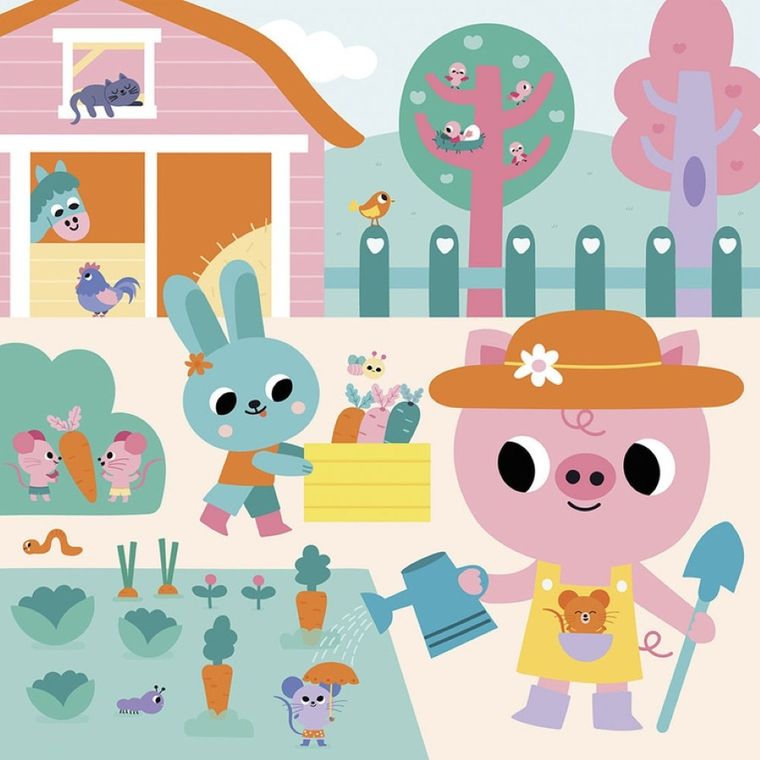 Janod, My arts & crafts, zestaw kreatywny, kolorowanka wodna