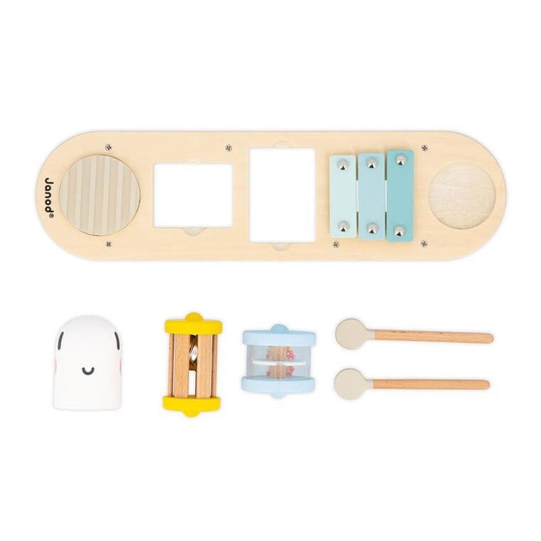 Janod, Sweet Cocoon, Dżdżownica, drewniany muzyczny ministolik, 12 m+