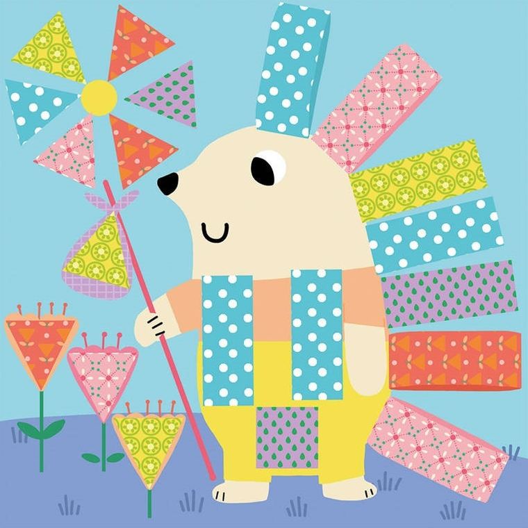 Janod, Wycinanki przyklejanki, zestaw kreatywny