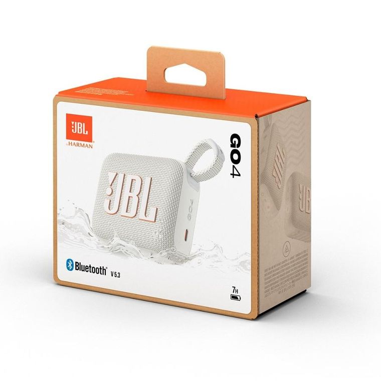 jBL, GO 4 WHT, głośnik przenośny Bluetooth, biały