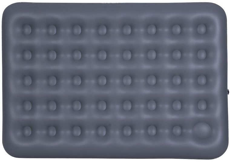 Jilong, materac flokowany z wbudowaną pompką nożną, 2-osobowy, 191-137-22 cm