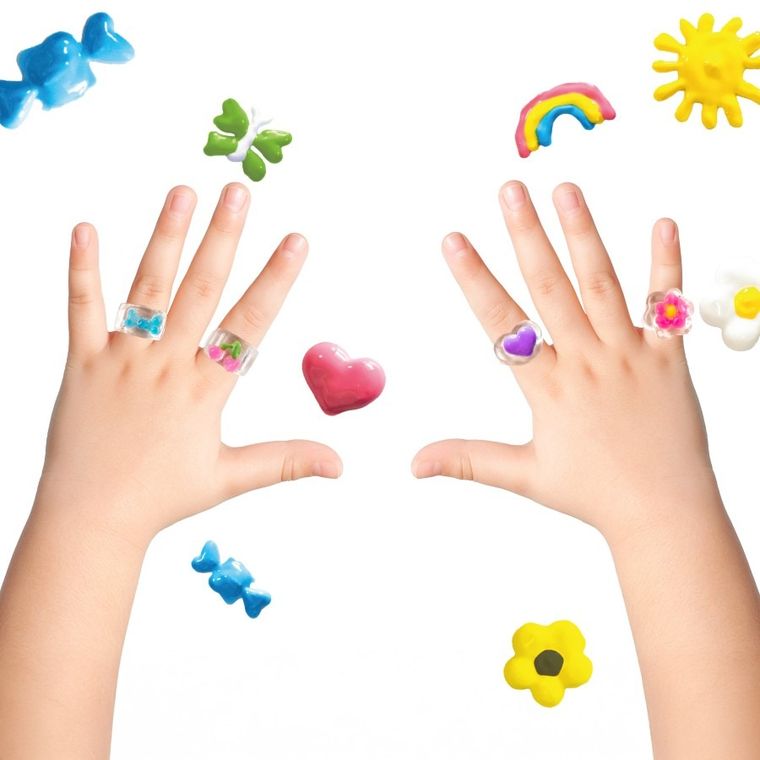 Kidea, Pierścionki do ozdabiania, zestaw kreatywny