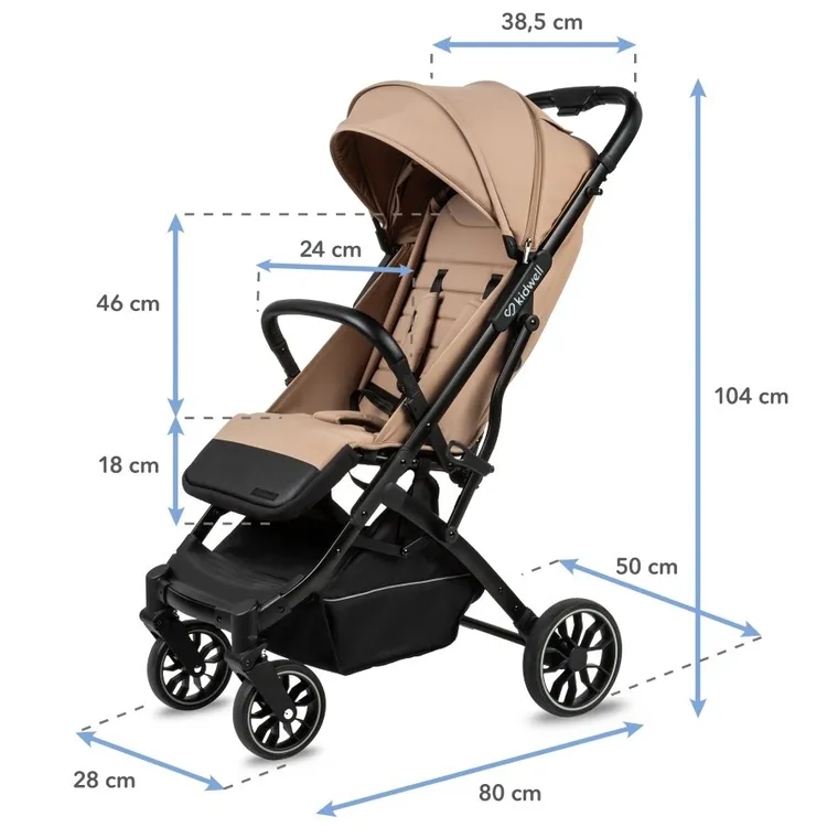 Kidwell, Colmer up, wózek spacerowy, Almond Beige