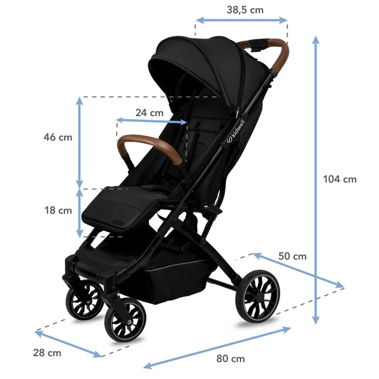 Kidwell, Colmer up, wózek spacerowy, Ink Black