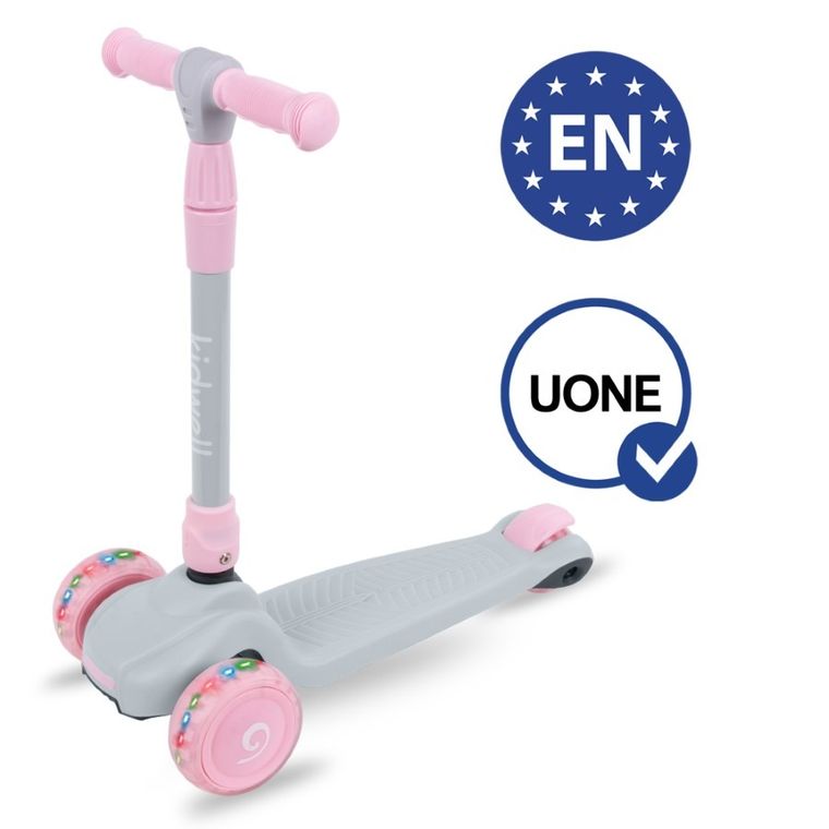 Kidwell, Jax, hulajnoga 3-kołowa, balansowa, szaro-różowa