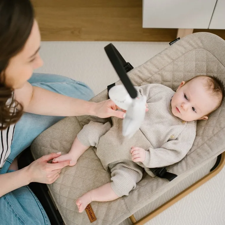 Kidwell, Laro, leżaczek bujaczek, Beige Wooden