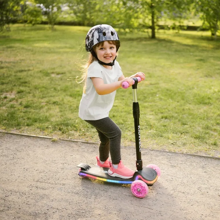Kidwell, Lumo, hulajnoga 3-kołowa LED, balansowa, pink