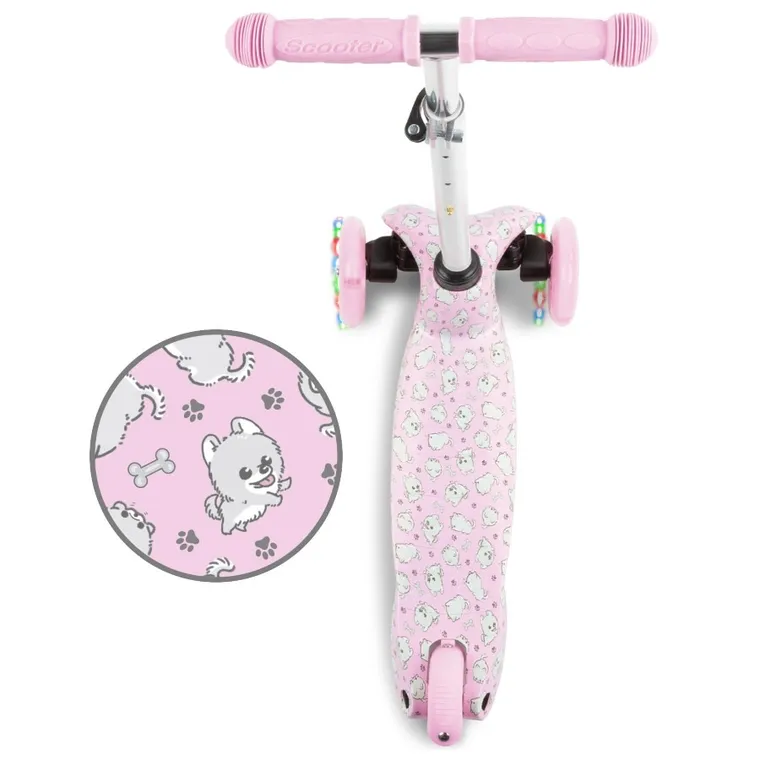Kidwell, Uno, hulajnoga 3-kołowa LED, balansowa, puppy