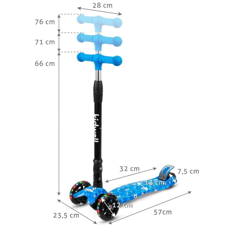 Kidwell, Vento, hulajnoga 3-kołowa, balansowa, football