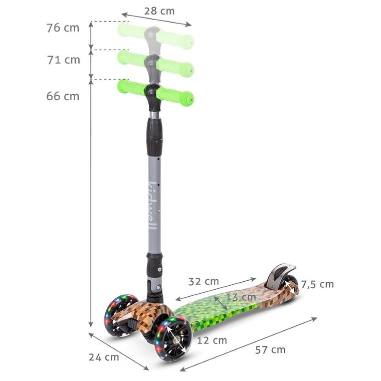 Kidwell, Vento, hulajnoga 3-kołowa, balansowa, game