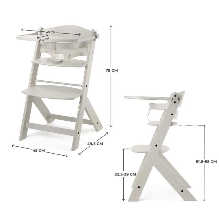 Kinderkraft, Enock, krzesełko do karmienia, beige