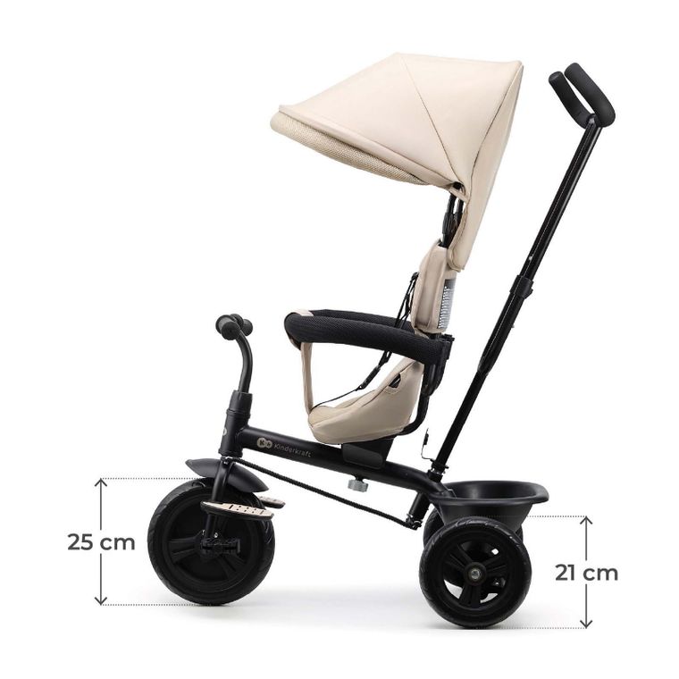 Kinderkraft, Freeway 2, rowerek trójkołowy, Beige