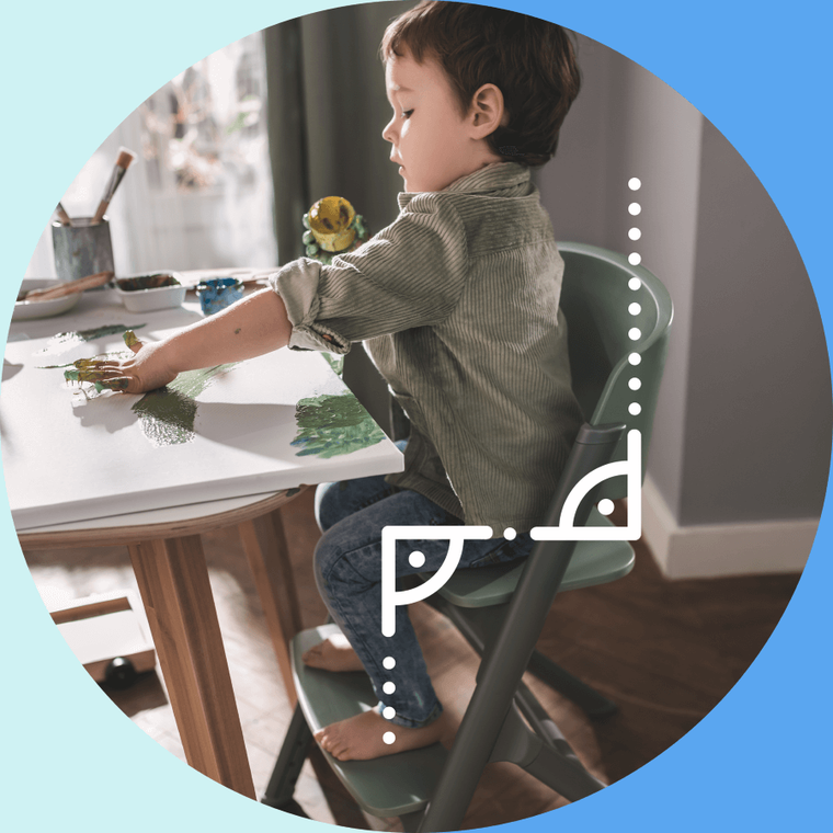 Kinderkraft, Livy, krzesełko do karmienia + Calmee, bujaczek, Aster Pink