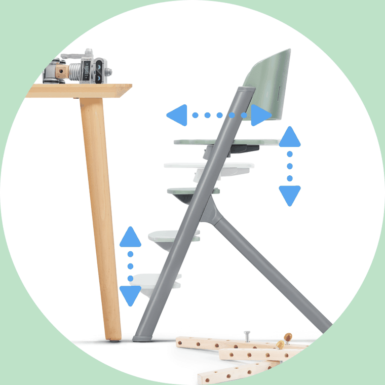 Kinderkraft, Livy, krzesełko do karmienia, Aster Pink