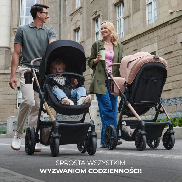 Kinderkraft, Moov 2, wózek wielofunkcyjny, 3w1, Moonlight Grey
