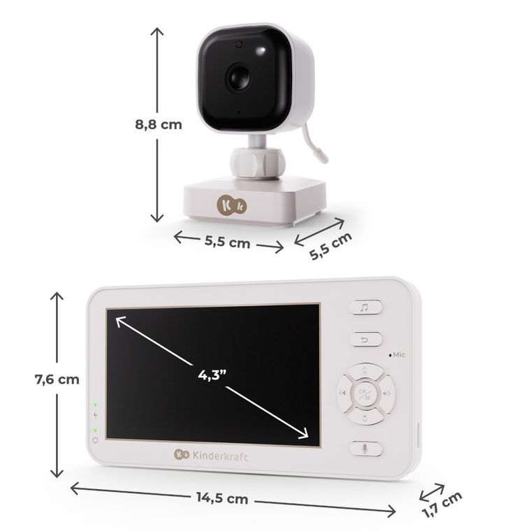 Kinderkraft, NiteEye Travel, niania elektroniczna