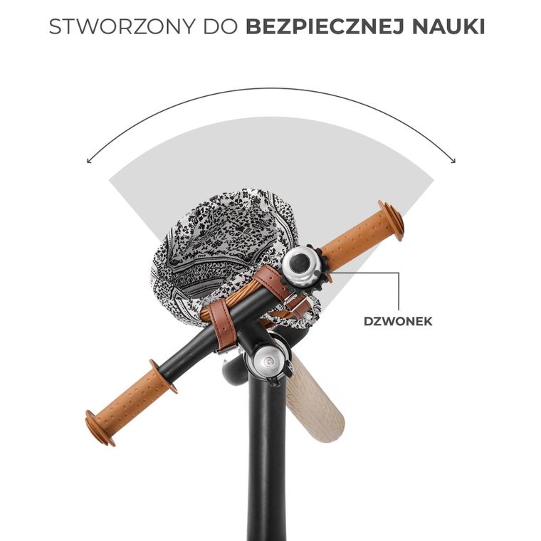 Kinderkraft, Rapid 2, BIZUU, rowerek biegowy, Black