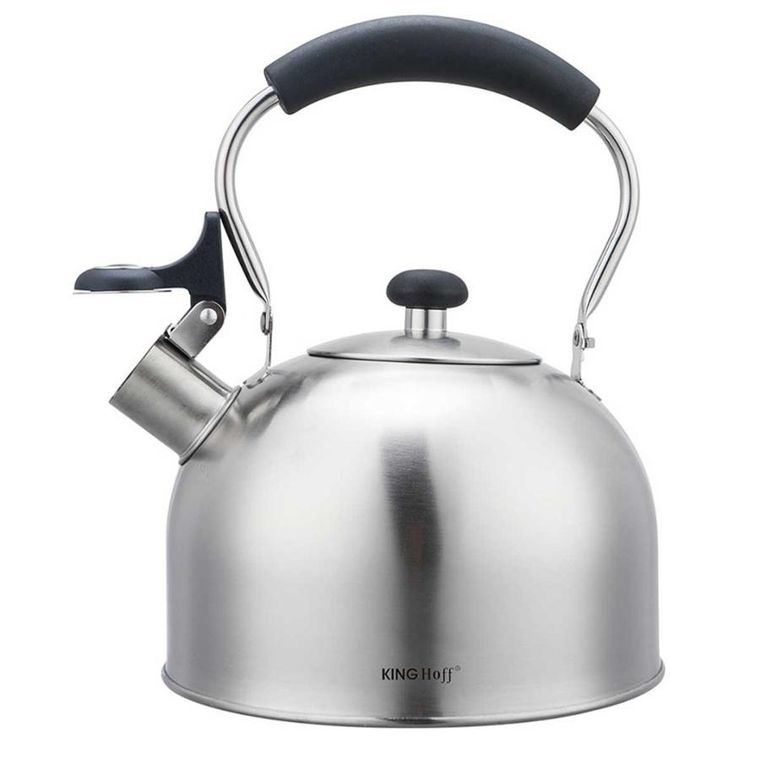 Kinghoff, czajnik z gwizdkiem, srebrny, 2,5l
